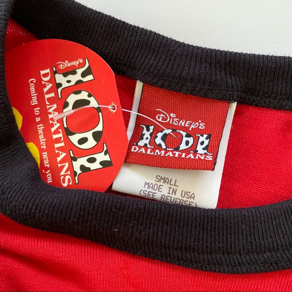 101 Dalmatians Red Long Sleeve Kids Shirt NEW NOS - Picture 3 of 4